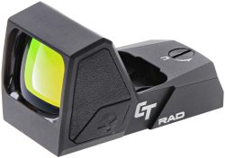 Crimson Trace 0101890 CT RAD  Matte Black 1 x 24 mm x 15.5 mm 5 MOA Green Dot