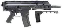 FN 38101882 SCAR 15P 5.56x45mm 30+1 7.50" Black Steel Barrel, Black Anodized Picatinny Rail Aluminum Receiver, SB Tactical Brace, Ambidextrous