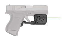Crimson Trace 0158601 LL-803G Laserguard Pro  Black Green Laser Glock 42/43/43X/48