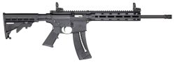 Smith & Wesson 14375 M&P15-22 Sport Bundle .22 LR 25+1 16.50" Black Threaded Barrel Polymer Receiver Black Handguard Grip