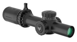 Swampfox Optics THK14241-GB Tomahawk II  Black 1-4x24mm 30mm Tube BDC Green Reticle