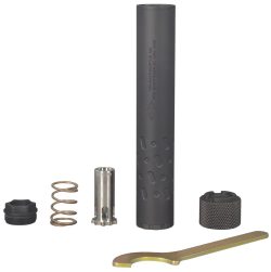 Yankee Hill 206528 Sidewinder M2  9mm Luger 1.375" Black Stainless Steel Aluminum 1/2"-28 tpi