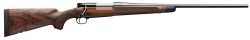 Winchester Repeating Arms 535239229 Model 70 Super Grade 264 Win Mag Caliber with 3+1 Capacity, 26" Barrel, High Polished Blued Metal Finish & AAA French Walnut Stock Right Hand (Full Size)
