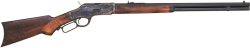 CIMARRON 1873 DELUXE 357/38 - 24" OCTAGON CC/BLUED PG WALNUT