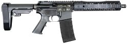 Black Rain Ordnance  Spec15  5.56 NATO 30+1 10.50" Black Nitride Steel Barrel, 10" M-LOK Handguard, Black Anodized Aluminum Picatinny Rail Receiver, Tactical SBA3 Brace, Black G.I. Grip