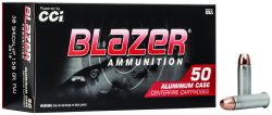 CCI 3519 Blazer Handgun 38Special +P 158gr Total Metal Jacket 50 Per Box/20 Case