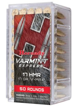 Hornady 83170 Varmint Express  17 HMR 17 gr Hornady V Max 50 Per Box/ 40 Case