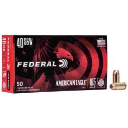 American Eagle Handgun Ammunition .40 S&W 165 gr. FMJ 1130 fps 50/ct