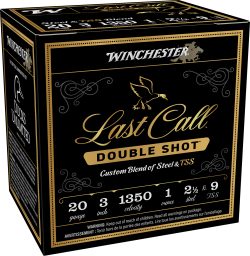 Winchester Ammo LCDS2039 Last Call Double Shot 20Gauge 3" 1oz 2.5/9TSS Shot 25 Per Box/10 Case