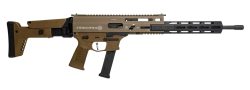 Grand Power 810091158029 Stribog SP9A3G 9mm Luger 16" Black Barrel, Flat Dark Earth Receiver, Polymer Stock & Grip