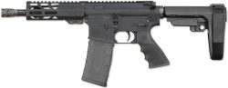 Rock River Arms BLK2132 LAR-15M  300 AAC Blackout 30+1 8" Black M-LOK Handguard, Black Aluminum Picatinny Rail Receiver, Black Polymer SB Tactical SBA3 Arm Brace, Black Hogue Rubber Grip