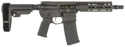 Cobalt Kinetics CKPROLITE30075BLK Pro Lite  300 Blackout 30+1 7.50" Black Melonite Barrel, Black Aluminum Receiver w/Picatinny Rail, Black Polymer SB Tactical SBA3 Brace, Black Polymer Grip