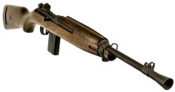 Inland MFG ILM170 M1 Jungle Carbine  30 Carbine 15+1 16.25" Threaded Barrel w/Conical Flash Hider, Black Metal Finish, Round Bolt, Walnut Stock