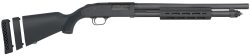 Mossberg 50799 590A1  12 Gauge Pump 3" 6+1 18.50" Black Parkerized Heavy Walled Barrel, M-LOK Forend, Black Parkerized Steel Drilled & Tapped Receiver, Fixed Black Synthetic Stock, Cylinder Bore Choke