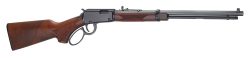 Henry H001TPG22 Western Frontier 22 S/L/LR 16/17/23+1 20" Blued Octagon Barrel, Black Aluminum Grooved Receiver, American Walnut Fixed w/Pistol Grip Stock