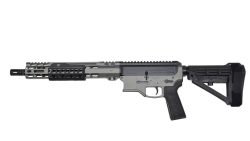 Bilson Arms P8FSSTB20R1 BA-15FCP 338 ARC 10+1 14.50" Stainless Steel Threaded Barrel, Tactical Gray/Graphite Black Cerakote Aluminum Receiver w/Picatinny Rail, M-LOK Handguard, Black Polymer SBA4 Brac