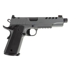 1911 Night Stalker SF 10 Handgun 10mm 8rd Magazine 5" Threaded Barrel Cerakote Grey with Black Grips